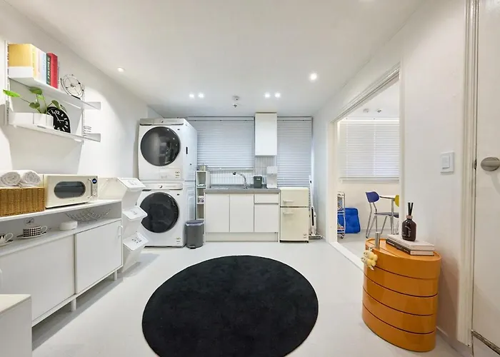 Appartement #mangwon Market#han River Park#mangnidan-gil#10 Minutes To Hongdae#4 Queen Beds