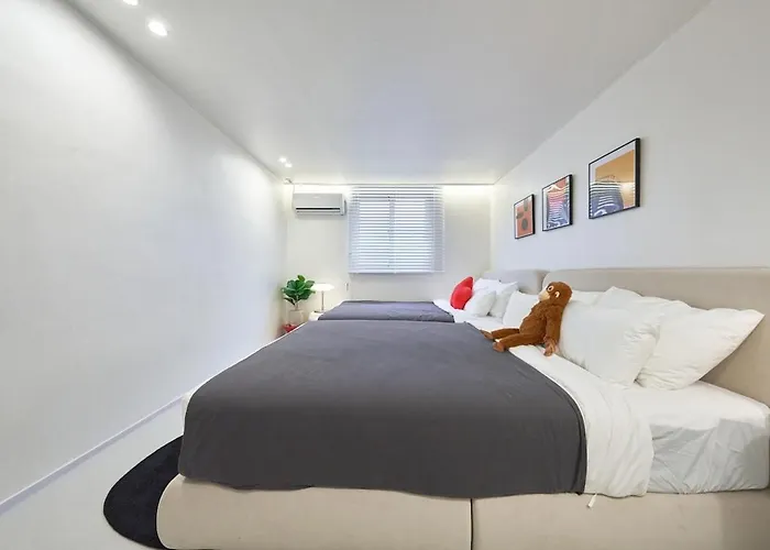 Appartement #mangwon Market#han River Park#mangnidan-gil#10 Minutes To Hongdae#4 Queen Beds *