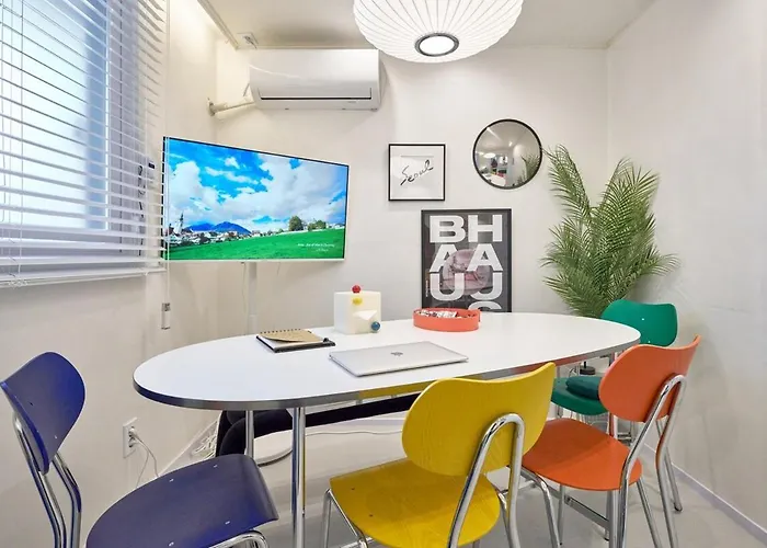#mangwon Market#han River Park#mangnidan-gil#10 Minutes To Hongdae#4 Queen Beds Appartement