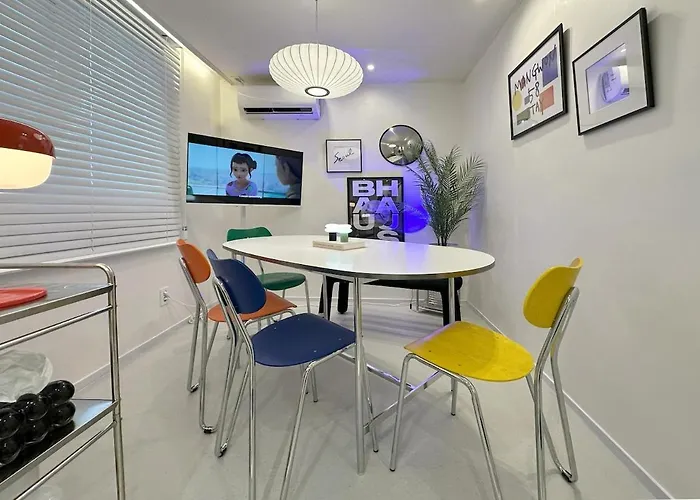 Appartement #mangwon Market#han River Park#mangnidan-gil#10 Minutes To Hongdae#4 Queen Beds