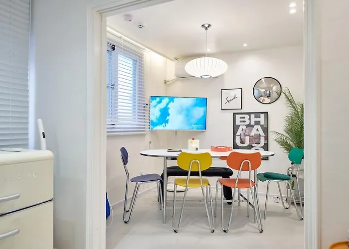 #mangwon Market#han River Park#mangnidan-gil#10 Minutes To Hongdae#4 Queen Beds Appartement